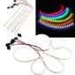 LED-remsa för fodralmodding, 30cm, Blå, 4-stifts molex