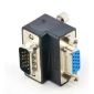 15 HD VGA Gender Changer Adapter, 90° vinklad, hona-hane
