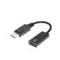 DisplayPort hane till HDMI 2.0 honadapterkabel, 4K UHD-stöd, svart