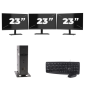 Atrust t176 USFF - Intel Atom x5-E8000 - 8GB RAM - 256GB SSD - Windows 11 + 3x 23 tum Monitor
