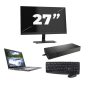 Dell Latitude 5410 - Intel Core i5-10e generationen - 14 tum - 8 GB RAM - 256 GB SSD - Windows 11 Home + 1x 27-tums skärm