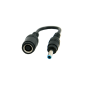 adapterplugg för HP hona 7,4x5,0 mm/ HP hane 4,5x3,0 mm med mittstift