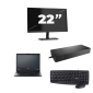Fujitsu LIFEBOOK E5410 - Intel Core i3-10:e generationen - 14 tum - 8 GB RAM - 256 GB SSD - Windows 11 Home + 1x 22 tums bildskärm