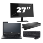Fujitsu LIFEBOOK E5410 - Intel Core i3-10e Generation - 14 tum - 8 GB RAM - 256 GB SSD - Windows 11 Home + 1x 27-tums skärm