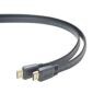 Cableexpert HDMI hane-hane platt kabel, 1,8 m, svart