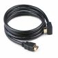 HDMI-kabel v2.0a 90° vinklad, in i, förgylld, M/M, 1,8 m