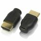 Micro HDMI hona till HDMI hane-adapter