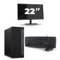 HP EliteDesk 800 G6 Tower - Intel Core i5-10:e generationen - 8 GB RAM - 256 GB SSD - Windows 11 + 1x 22 tums bildskärm
