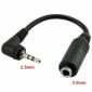 Stereojack-omvandlarkabel 2,5 mm till 3,5 mm, 15 cm (M/F)