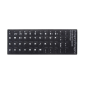 Notebook Keyboard Stickers Portugal Svart-Vit