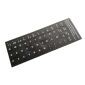 Notebook Keyboard Stickers SP Svart-Vit