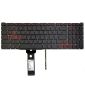 Notebook-tangentbord för Acer Nitro AN515-54 AN517-51 med röd bakgrundsbelysning