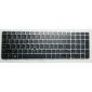 Notebooktangentbord för HP EliteBook 850 G3 G4 ZBook 15u G3 med bakgrundsbelyst pekarram i silver