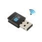 Trådlös N Mini USB-adapter, 300Mbps, Realtek 8192EU