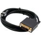 Mini DisplayPort hane till DVI hane, 1,8 meter, svart