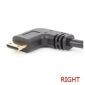 Right Angle Mini HDMI hane till HDMI honkabel, 17 cm