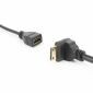 Down Angle Mini HDMI hane till HDMI honkabel, 17 cm