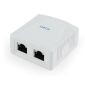 CAT6 FTP 2-ports ytmonteringslåda
