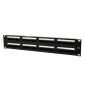 Cat.6 48 portar patchpanel med bakre kabelhantering