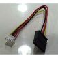 4-stifts Floppy FDD hona till 15-stifts SATA hona strömkabel, 20 cm