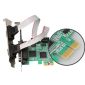 DIEWU PCI-E seriellt/parallellt styrkort med lågprofilfäste