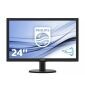 Philips 240V5QDSB - 24 tum - 1920x1080 - DVI - HDMI - VGA - Svart