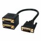 DVI-D hane 2x DVI-D hona kabel