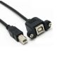 USB B hane till hona adapterkabel, 1M
