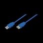 USB 3.0 A hane till en hona, blå, 3M,CU0057