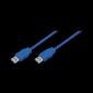 USB 3.0 A hane till A hane, blå, 1M, CU0051