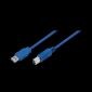 USB 3.0 A hane till B hane, blå, 1M, CU0044