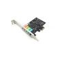 PCI-E 5.1-kanals CMI8738 ljudljudkort