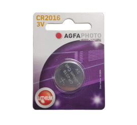AgfaPhoto CR2016 Batteri 3V, Blister 1 st