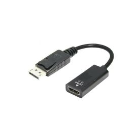 DisplayPort hane till HDMI 2.0 honadapterkabel, 4K UHD-stöd, svart