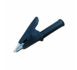 1* Plasthandtag Metall Alligator Clip, Svart, Stöd 4MM Banana Connector