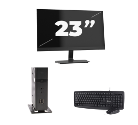 Atrust t176 USFF - Intel Atom x5-E8000 - 8GB RAM - 256GB SSD - Windows 11 + 1x 23 tum Monitor