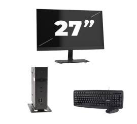 Atrust t176 USFF - Intel Atom x5-E8000 - 8GB RAM - 256GB SSD - Windows 11 + 1x 27 tum Monitor