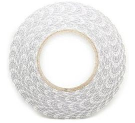 Vit Transparent Dubbelsidig 3M självhäftande Reparation Bred 8MM 55Meter