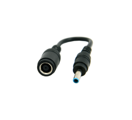 adapterplugg för HP hona 7,4x5,0 mm/ HP hane 4,5x3,0 mm med mittstift