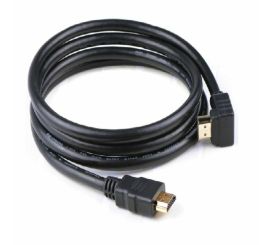 HDMI-kabel v2.0a 90° vinklad, in i, förgylld, M/M, 1,8 m