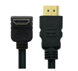 HDMI-kabel v2.0a 90° vinklad, ut, förgylld, M/M, 1,8 m