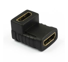 HDMI F/F 90° Adapter Guldpläterad