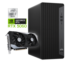 HP EliteDesk 800 G6 Tower - Intel Core i7-10:e generationen - 16 GB RAM - 1 TB SSD - Nvidia RTX 5060 - Win11 - Speldator