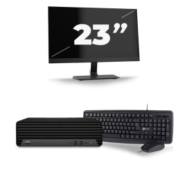 HP EliteDesk 800 G6 USFF - Intel Core i5-10:e Generationen - 8GB RAM - 256GB SSD - Windows 11 + 1x 23 tum Monitor