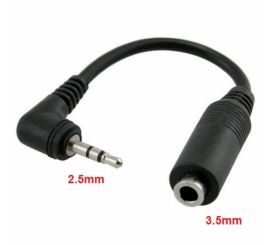 Stereojack-omvandlarkabel 2,5 mm till 3,5 mm, 15 cm (M/F)