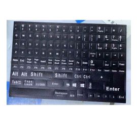 Notebook Keyboard Stickers US Black-White Full Key version