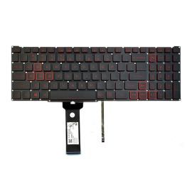 Notebook-tangentbord för Acer Nitro AN515-54 AN517-51 med röd bakgrundsbelysning