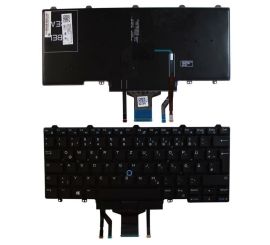 Notebook-tangentbord för Dell Latitude E5450 Bakgrundsbelyst utan ram tyska
