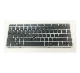 Notebook-tangentbord för HP EliteBook 840 G1 G2 850 G1 G2 med pekpinnaram bakgrundsbelyst silver