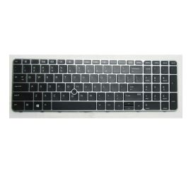 Notebooktangentbord för HP EliteBook 850 G3 G4 ZBook 15u G3 med bakgrundsbelyst pekarram i silver